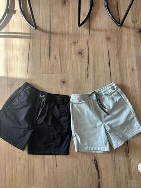 Volcom boys Drawstring  Shorts - Black & Light Gray